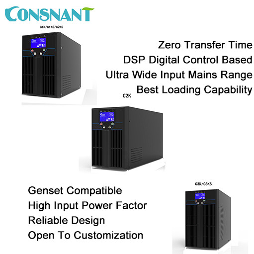 Doppia conversione PFC di 70HZ UPS di trasferimento zero ad alta frequenza online del sistema